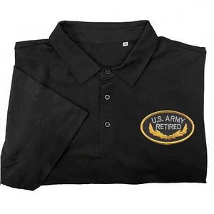 army retired embroidered polo shirt - Picture 1 of 4