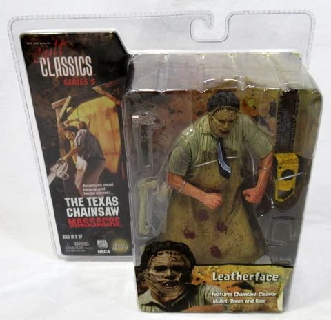 NECA Cult Classics Series 5 Texas Chainsaw Massacre Leatherface 7" Figure Sealed Cover