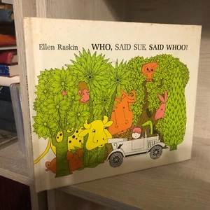 Who, Said Sue, Said Whoo? - Hardcover Book By Ellen Raskin - 1973 Vintage - Imagen 1 de 4