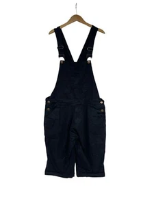 Uskees Schwarz Bermuda Baumwollmischung Stretch Shortalls Latzhose Herren Größe 36 - Bild 1 von 10