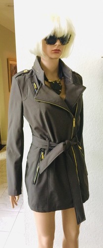 Michael Kors donna cappotto trincea corto con cintura