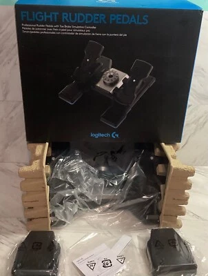 Logitech 945-000024 Flight Rudder Pedals - Image 1 of 4
