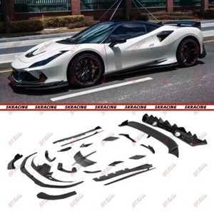Dry Carbon Front Lip Rear Diffuser Side Skirts Bodykits For Ferrari F8 Tributo - Picture 1 of 55