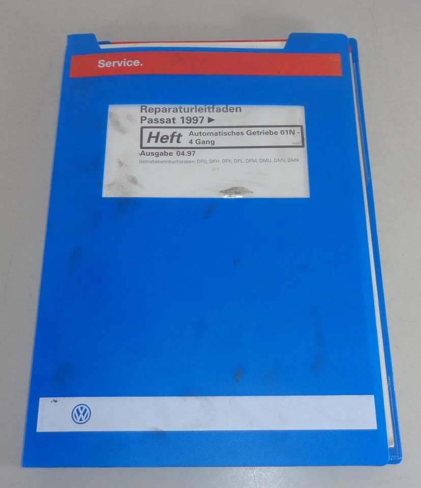 Manual De Taller VW Passat B5 Tipo 3B Transmisión Automática 01N De 04/1997 - Imagen 1 de 1