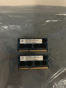 8GB 2X 4GB Nanya Chips 2RX8 PC3-10600S Laptop SODIMM Memory DDR3 1333Mhz - Picture 1 of 2