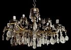 Chandelier 12 Lights Crystal Sfascettato Perfect Working 43 5/16in x 39 3/8in