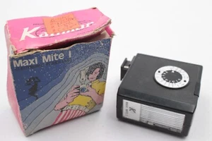 Vintage Kalimar Maxi Mite Camera Flash UNTESTED w/ box, no cord - Picture 1 of 10
