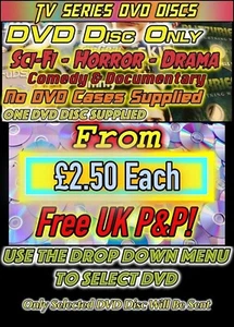 DVD DISC ONLY - TV SERIES: DRAMA / DOCUMENTARY / SCI-FI / HORROR (Select Item) - Imagen 1 de 83