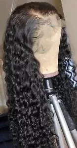 Deep Wave Lace Front Wigs Human Hair 13x4 HD Transparent Lace Frontal Deep - Picture 1 of 4