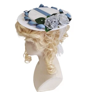 Spring&Summer Outdoor Sunshade Flat Hat Fashion Flower Decor Foldable Beach Cap - Picture 1 of 8