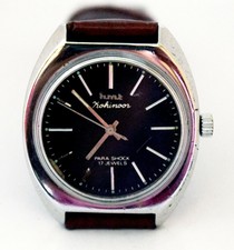 HMT kohinoor Black Dial Mechanical Hand winding 17J Elegant Wrist Watch