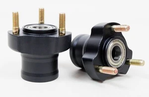 Par de bujes frontales negros de 17 mm x 55 mm para kart - Imagen 1 de 3