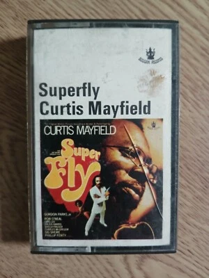 Curtis Mayfield Superfly Cassette Tape 3116-023 UK 1972 Orange Labels VG+/G+ - Image 1 of 4