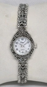 Impresionante reloj pulsera Marcasitas tono plata Vivani Cocktail 07 para mujer - Imagen 1 de 9