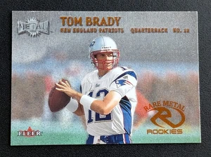 2000 Fleer Metal Tom Brady #267 Rookie Card *Back Corner Damage* Patriots GOAT - Bild 1 von 6