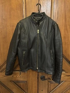 Chaqueta de cuero vintage de marca Garments hecha en EE. UU. TALLA 42 súper pesada - Imagen 1 de 14