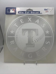 New Old Stock Texas Rangers White Perfect Cut Decal By WINCRAFT - Picture 1 of 3