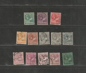Antigua 1921-29 King George V Definitive issue Wmk 4, #42/53 VFU Cat:$50+ - Picture 1 of 2