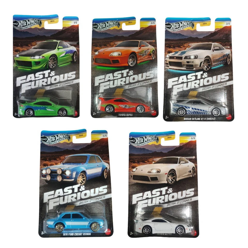 Hot Wheels 2024 FAST AND FURIOUS BRIAN O CONNER FULL SET 5/5  - Image 1 of 1