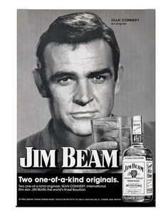 Sean Connery Advertising t shirt Heat Transfers Iron On Lite Dark Fabrics 8x10 - Picture 1 of 1