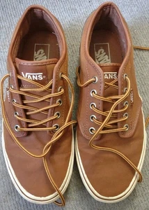 Zapatillas Vans Atwood Para Hombre Talla 8.5 Cuero Marrón Parte Superior Baja SK8 ¡Bonitas! - Imagen 1 de 6