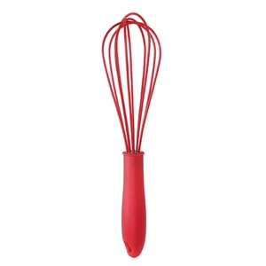Batidor de huevos antideslizante de 10 pulgadas batidor de silicona para herramienta de mezcla de cocina - Imagen 1 de 12