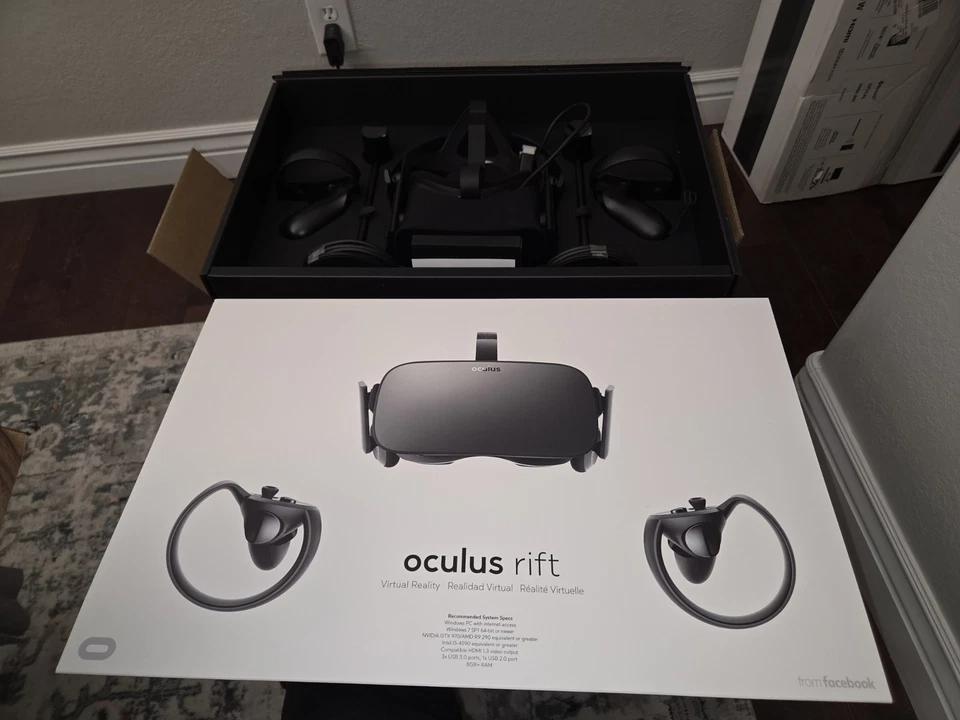 Meta Oculus Rift CV1 VR Virtual Reality Headset System - Black - Image 1 of 4