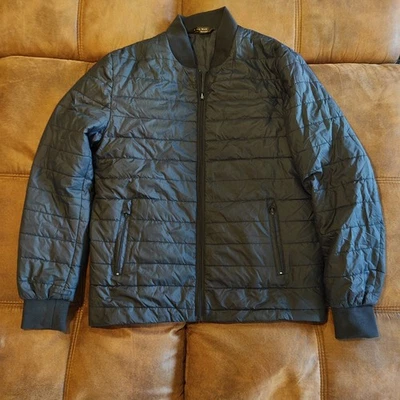 Zara Mens Large Black Puffer Down Jacket - Image 1 of 4