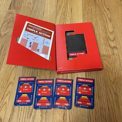 Triple Action (Intellivision, 1981) with Manual & 4 Overlays - Mattel - Image 1 of 3
