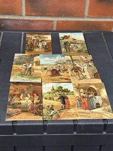 Victorian Prayer Postcards Church Souvenir Piece Artwork Religious Beautiful 9t - Picture 1 of 8