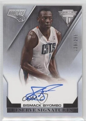 2013-14 Panini Titanium Reserve Signatures /299 Bismack Biyombo #18 Auto - Image 1 of 2