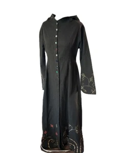 Green Pagan Norse Viking Runes Customised Long Nature Coat 10 12 UK Festival - Picture 1 of 12