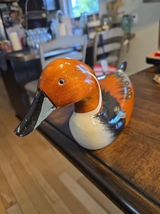 Vintage Hand Carved and Painted Northern Pintail Drake Wood Decoy Folk Art Duck - Picture 1 of 9