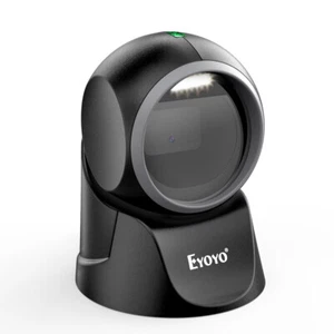 Escáner de código de barras de escritorio 3 piezas 2D plataforma de detección automática lector 1D para POS PC - Imagen 1 de 12