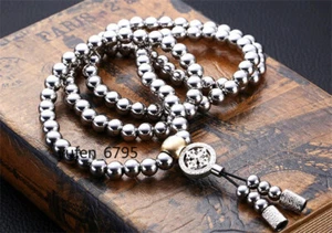 EDC Kung Fu Pulsera Táctica Acero Inoxidable Artes Marciales Muñeca Cadena Látigo - Imagen 1 de 7