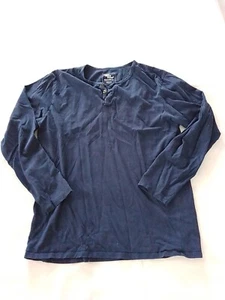 Mens Pyjama Top Primark Size M Long Sleeve Crew Neck Blue 23558 - Picture 1 of 12