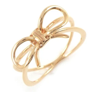 Arco anillo Salvatore Ferragamo 750 (18K) oro rosa (rosa) #58 US8,25 - Imagen 1 de 8