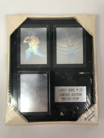 LARRY BIRD BOSTON CELTICS VINTAGE 1992 LIME ROCK HOLOGRAM CARD SET (3) PLAQUE Cover