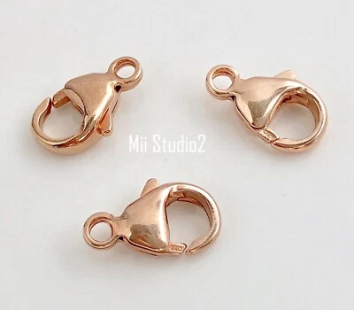 3 peças 13mm 14k ROSE ouro cheio gatilho oval fecho papagaio pera com anel de laço F42rg - Imagem 1 de 4