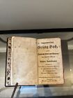 RARE antique 1808 Family HOLY BIBLE NEW TESTAMENT GERMAN PENNSYLVANIA BILLMEYER 