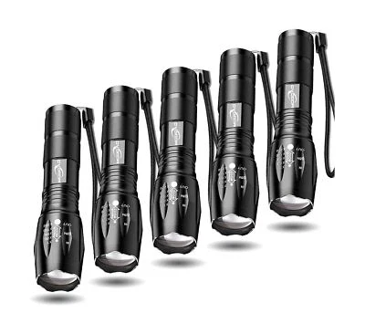 Torcia Tattica Confezione da 5 Tac Light Torcia Torcia Visto in TV XML T6 Ta... - Immagine 1 di 4