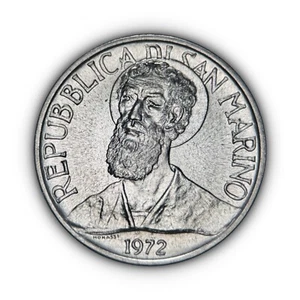 SAN MARINO. 1972, 5 Lire - Maternity, Nimbate Saint Marinus 5 - Picture 1 of 3