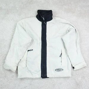Hodge Heg Jacke Herren klein beige schwarz durchgehender Reißverschluss Nylon Windbreaker Mantel - Bild 1 von 17