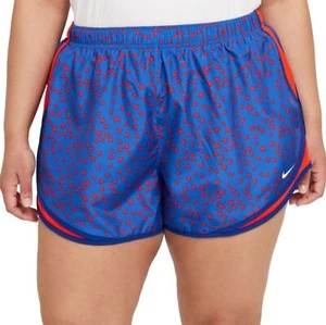 Nike Women's Standard Fit Americana Print Tempo Dri-Fit Running Shorts - Imagen 1 de 15