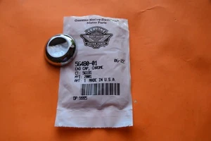 HARLEY NEW OEM Genuine Chrome Handgrip End Cap 56480-01 - Picture 1 of 3