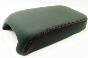 Fits 11-19 Jeep Grand Cherokee Vinyl w/Red Stitch Center Console Armrest Cover - Imagen 1 de 4