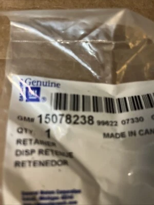 Retenedor OEM genuino GM número de pieza 15078238 Foto 1 de 2