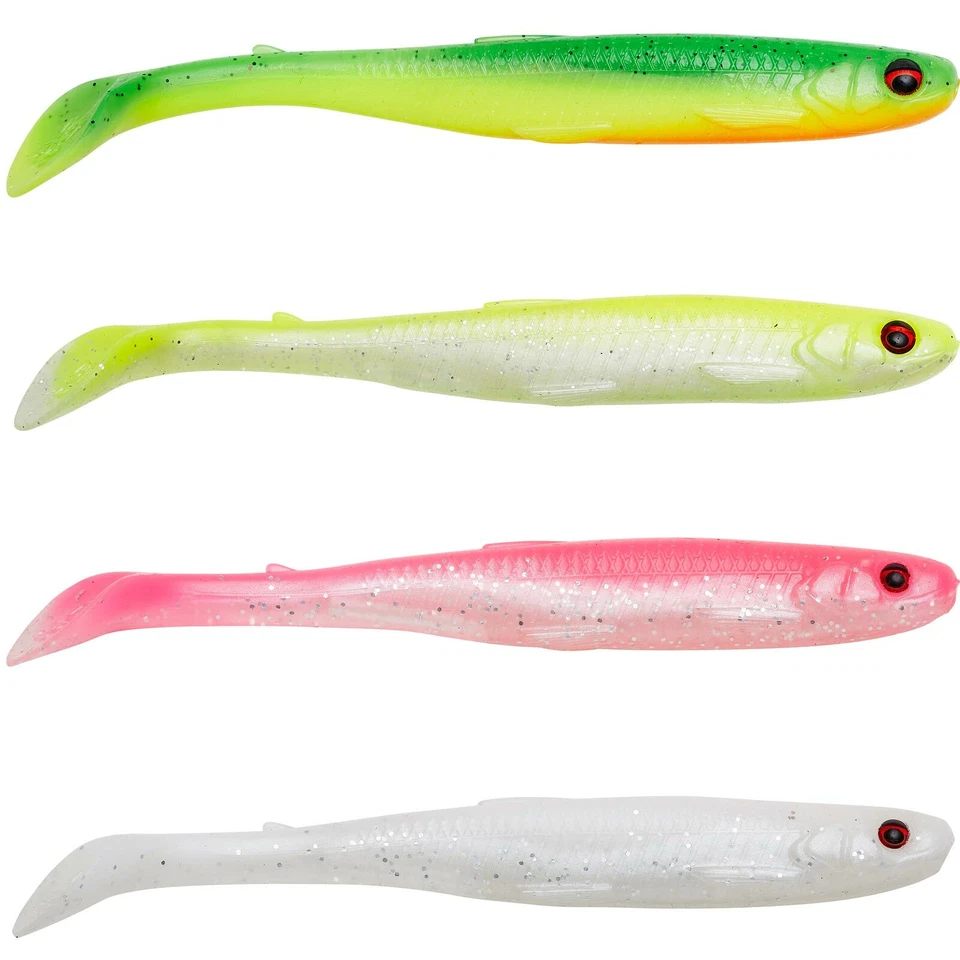 Savage Gear SLENDER SCOOP SHAD DARK WATER MIX – Gummifisch Set Raubfisch - Bild 1 von 1