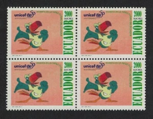 OFFERTA Ecuador Bird UNICEF Blocco di 4 1996 MNH SG#2270 - Foto 1 di 1