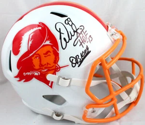 Warren Sapp Signed Buccaneers F/S 76-96 Speed Helmet w/2 insc.-Beckett W Holo - Picture 1 of 7